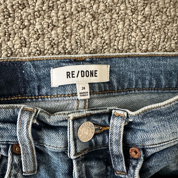 RE/DONE High Rise Ankle Crop Jeans - Picture 2 of 3